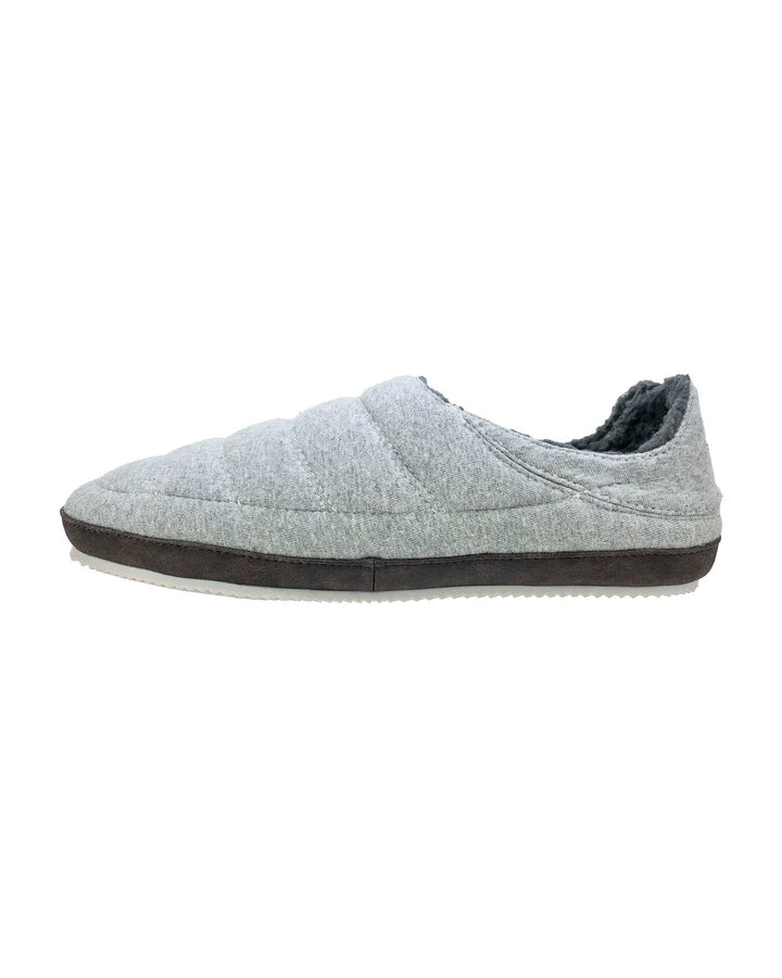 Cozy Gray Fleece-Lined Slippers