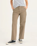 High-Rise Stretch Straight-Leg Recycled Cotton Chinos